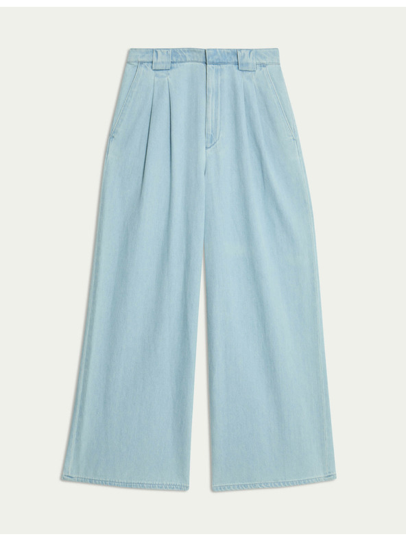 Marks & Spencer Широке фармерке с високим струком, izrađene po mjeri Marks & Spencer mornarsko plava