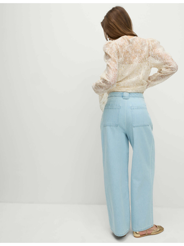 Marks & Spencer Широке фармерке с високим струком, izrađene po mjeri Marks & Spencer mornarsko plava