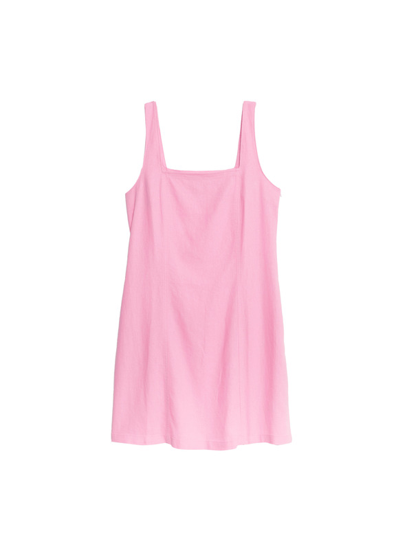 Marks & Spencer Lagane mini haljine s visokim udjelom lana Marks & Spencer ružičasta