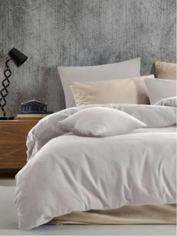 Kvalitex Francuska muslin posteljina 200x200, 70x90cm krem Kvalitex