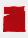 Kvalitex Jednobojna pamučna posteljina 140x200, 70x90cm crvena