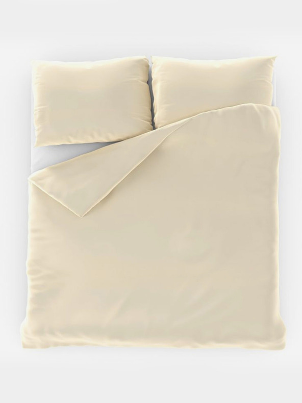 Kvalitex Satensko produženo posteljno rublje LUXURY COLLECTION 140x220, 70x90cm krem