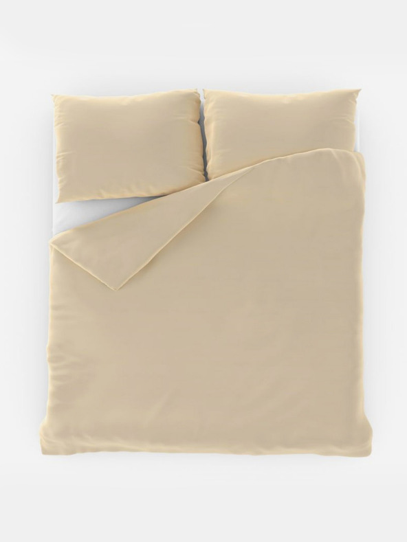 Kvalitex Francuska obična pamučna posteljina 200x200, 70x90cm krem