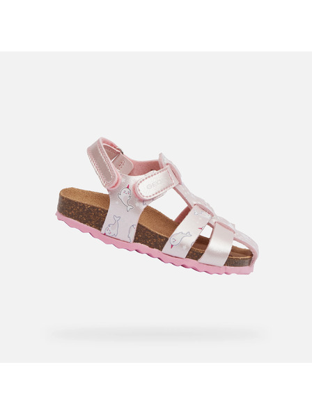 Geox Roze sandale Geox Chalki za djevojčice