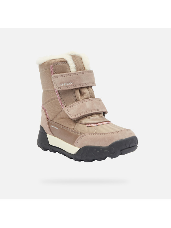 Geox Bež djevojčinska zimska obuća Geox Trekkyup B Ab