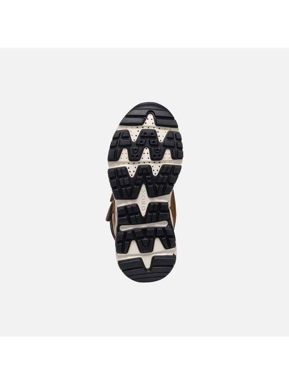 Geox Smeđa dječja gležnjača Geox Flexyper Plus