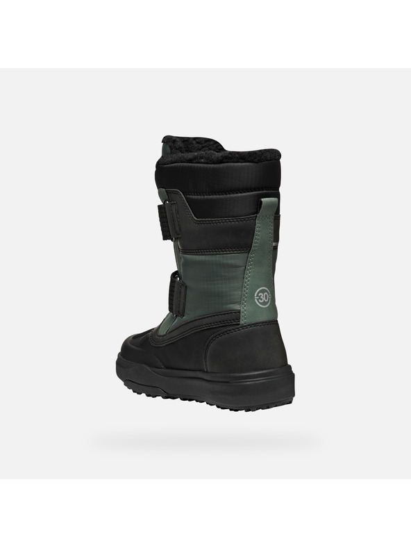 Geox Tamno zelena dječja zimska obuća Geox Bunshee Pg B A