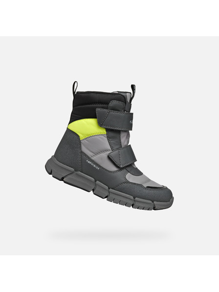 Geox Siva dječja gležnjača Geox Flexyper B Abx