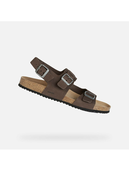 Geox Tamno smeđi muški sandali Geox Ghita