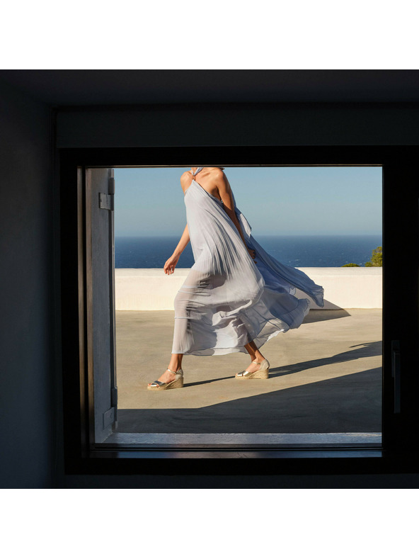 Geox Zlatne ženske sandale Geox Gelsa Low