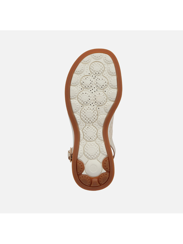 Geox Krem ženske sandale Geox Spherica Ecub-3 S