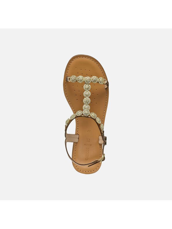 Geox Zlatne ženske sandale Geox Maddalusiac