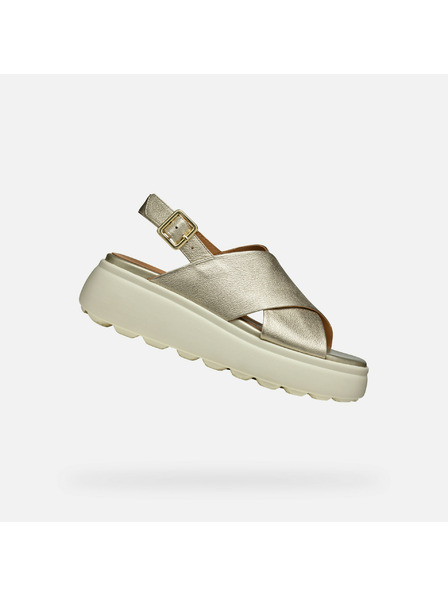 Geox Zlatne ženske sandale Geox Spherica EC4.1 S