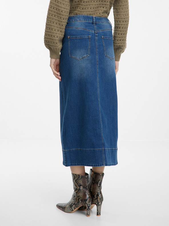 Orsay Tamno plava ženska traper maxi suknja ORSAY