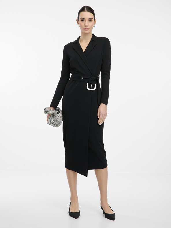 Orsay Crna ženska midi haljina ORSAY