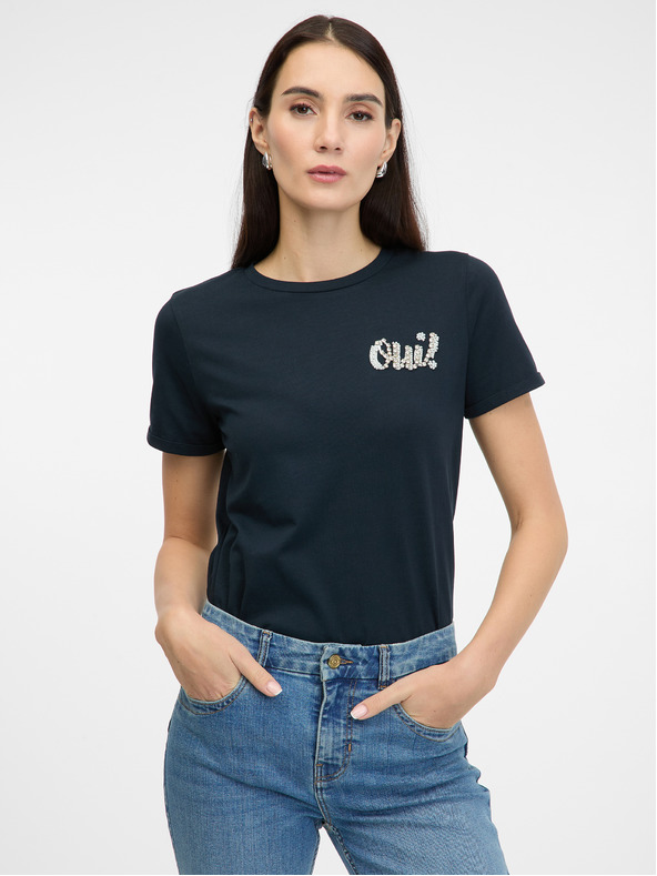 Orsay Tamnoplava ženska majica kratkih rukava ORSAY