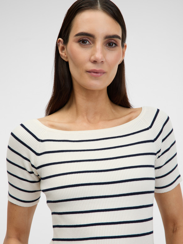 Orsay Krem ženska majica s tričetvrt rukavima ORSAY