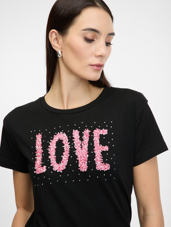 Orsay Crna ženska majica kratkih rukava ORSAY