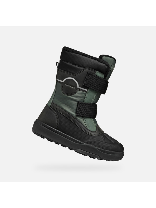 Geox Tamno zelena dječja zimska obuća Geox Bunshee Pg B A