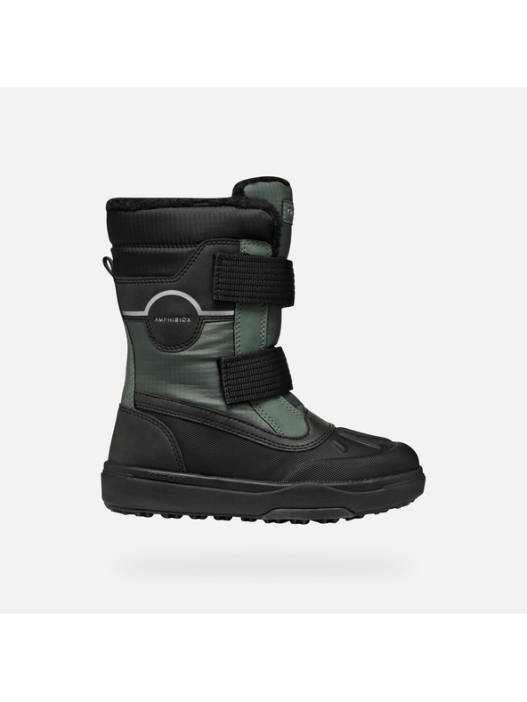 Geox Tamno zelena dječja zimska obuća Geox Bunshee Pg B A