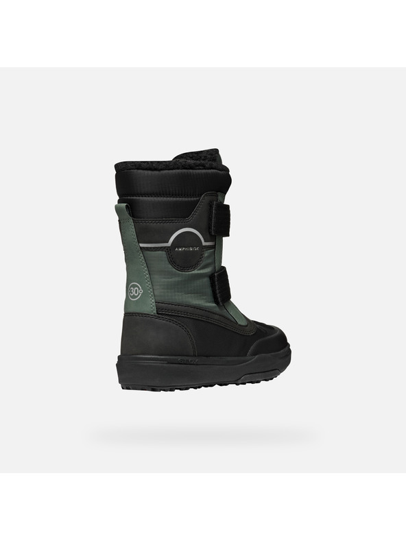 Geox Tamno zelena dječja zimska obuća Geox Bunshee Pg B A