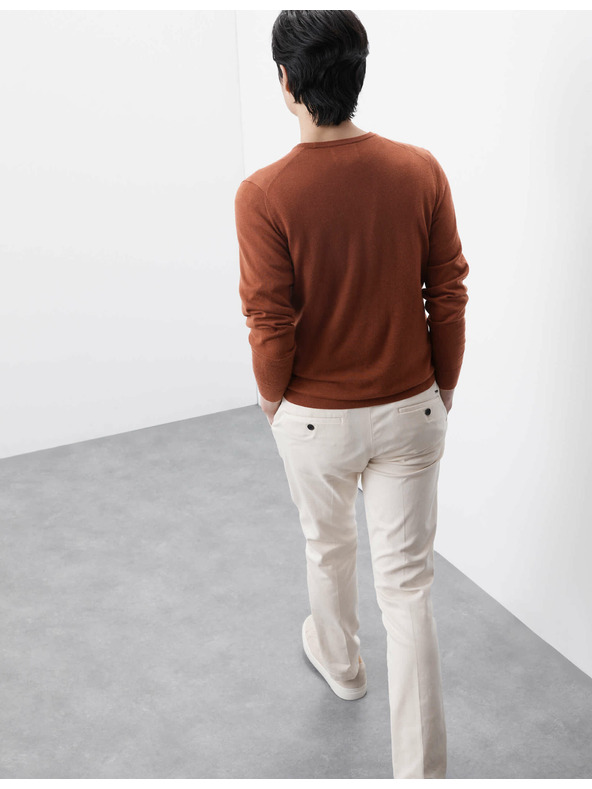 Marks & Spencer Vuneni džemper od extra fine merino vune Marks & Spencer smeđa