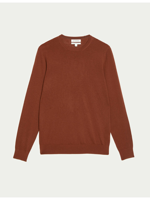 Marks & Spencer Vuneni džemper od extra fine merino vune Marks & Spencer smeđa