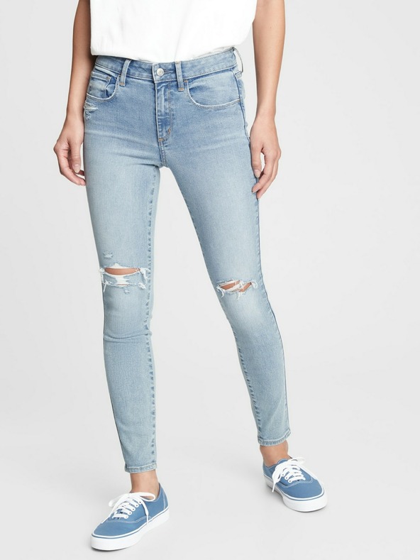 GAP Distressed universal jeggings srednji struk džins GAP