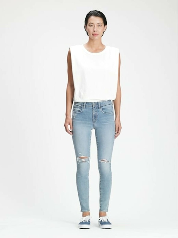 GAP Distressed universal jeggings srednji struk džins GAP