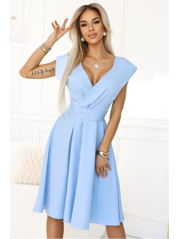 numoco Lepršava midi haljina s torbastim izrezom i Numoco remenom