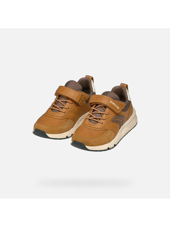 Geox Smeđe dječje tenisice Geox Rooner