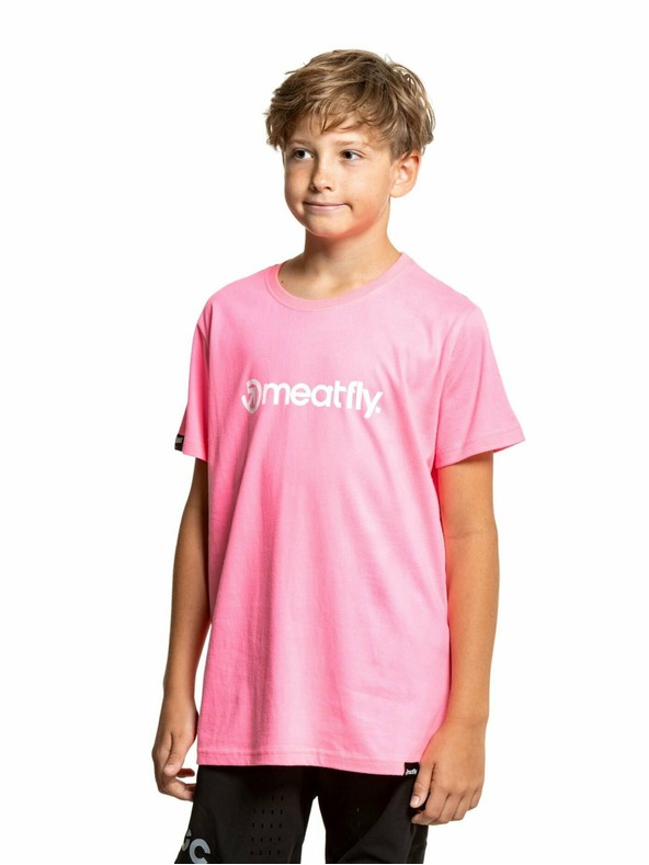 Meatfly Meatfly dječja majica Bart Neon Pink | Ružičasta | Veličina 146 | 100% pamuk