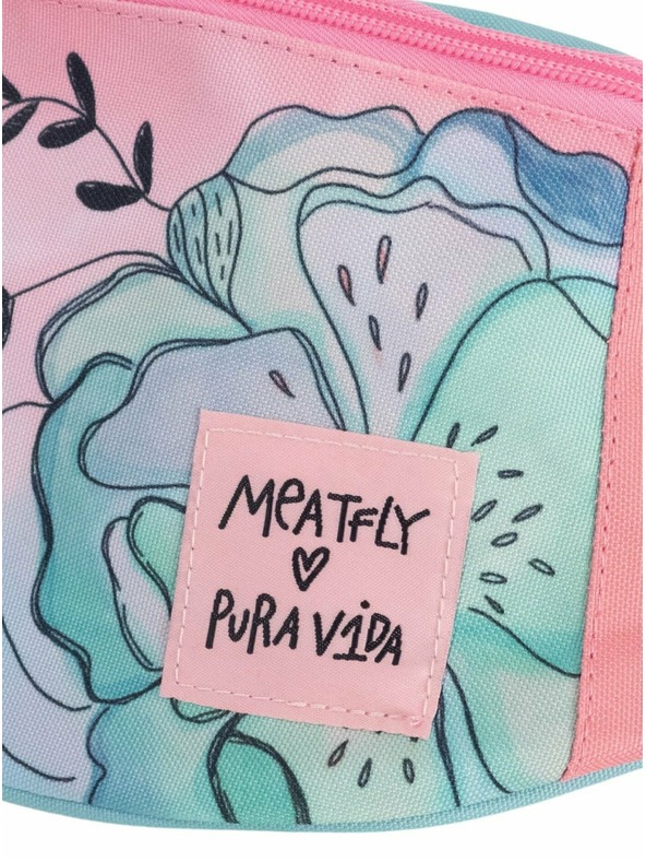 Meatfly Meatfly torbica oko struka X Pura Vida Taya Mint Flowers | Plava | Zapremina 2,5 L