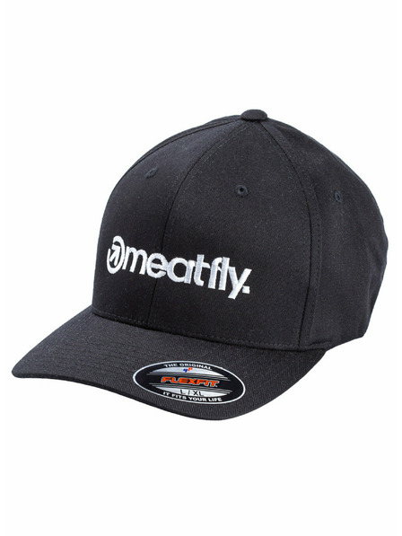 Meatfly Meatfly Brand Flexfit Black | Crna | Veličina