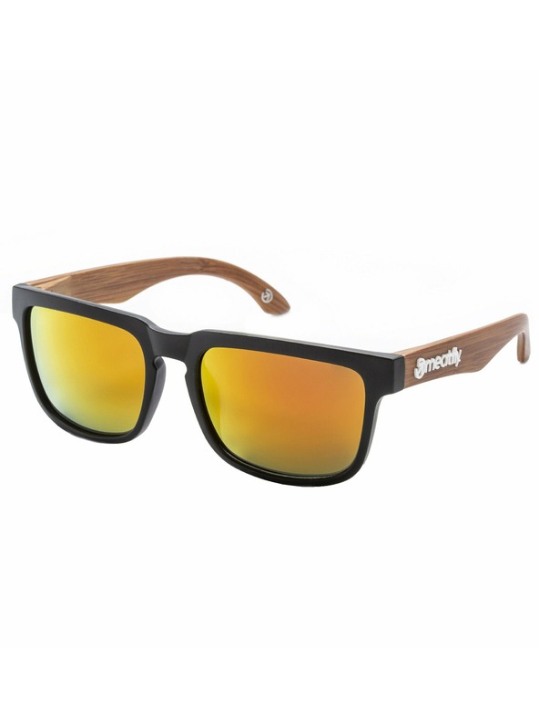 Meatfly Meatfly sunčane naočale Memphis Black / Wood | Narančasta | Veličina