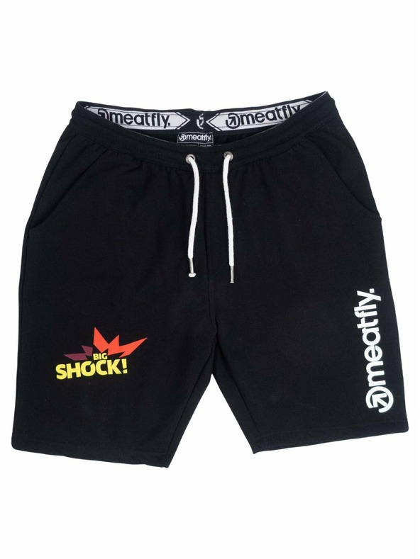 Meatfly Meatfly muške trenirke kratke Big Shock Black | Crna | Veličina