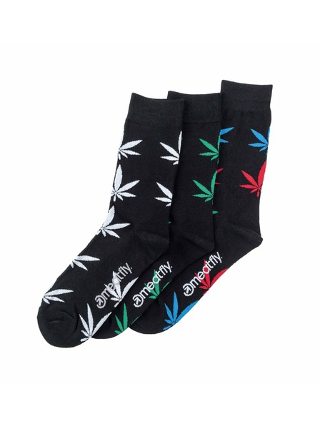 Meatfly Meatfly muške čarape Ganja Black Gift Pack | Višebojna | Veličina