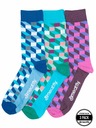 Meatfly Meatfly čarape Lexy Triple Pack Checkers | Višebojna | Veličina