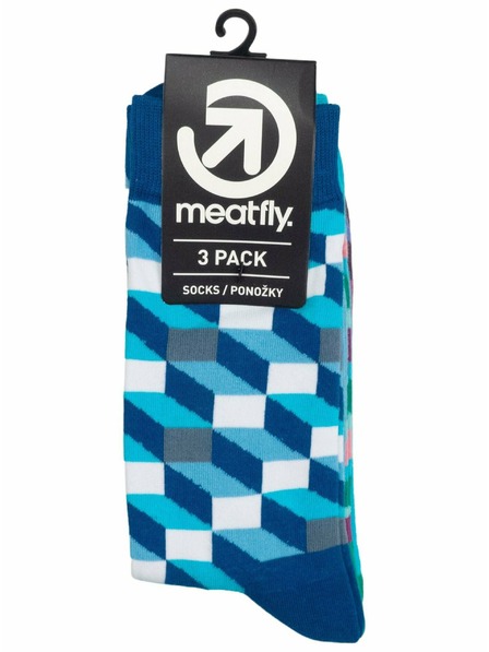 Meatfly Meatfly čarape Lexy Triple Pack Checkers | Višebojna | Veličina