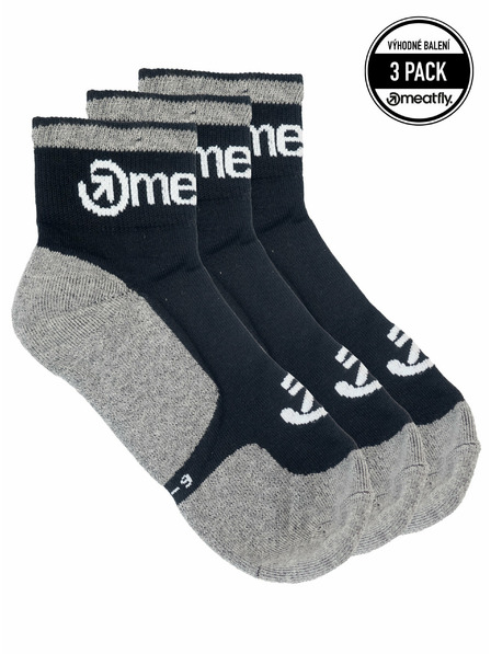 Meatfly Meatfly čarape Middle Triple pack Grey | Crna | Veličina