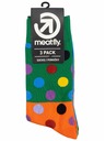 Meatfly Meatfly čarape Lexy Triple Pack Green Dots | Višebojna | Veličina