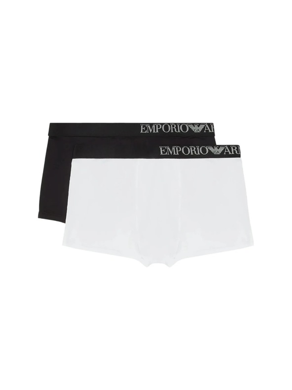 Emporio Armani Muške bokserice 2 Pack Emporio armani Nero/Bianco