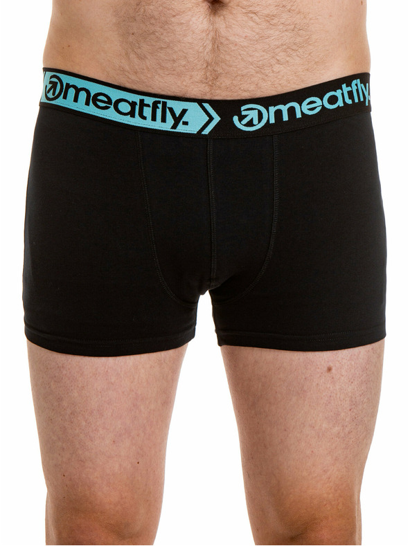 Meatfly Meatfly muške bokserice Balboa Boxershorts Double Pack Black | Crna | Veličina