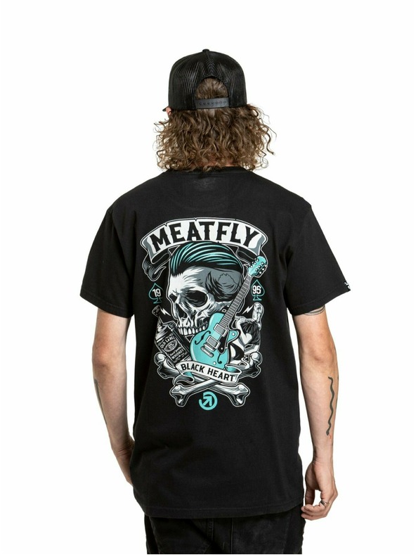 Meatfly Meatfly muška majica Whiskey Boy Black | Crna | Veličina