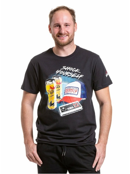 Meatfly Meatfly muška majica Big Shock 8Bit Black | Crna | Veličina