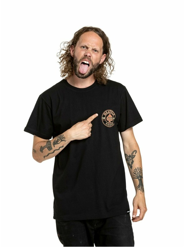 Meatfly Meatfly muška majica Born To Ride Black | Crna | Veličina