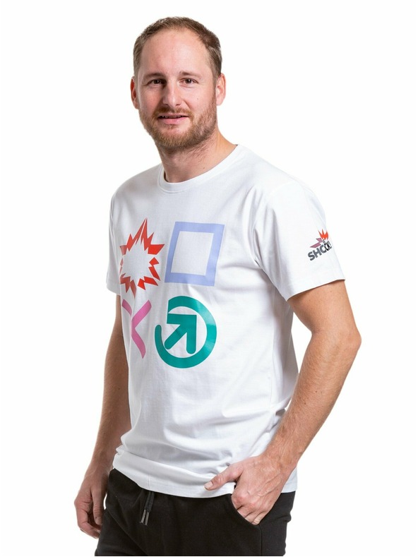 Meatfly Meatfly muška majica Big Shock Gameon Bijela | Bijela | Veličina