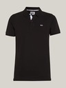 Tommy Jeans Muška crna polo majica Tommy Jeans Pure Organic Slim Fit Polo BDS Crna
