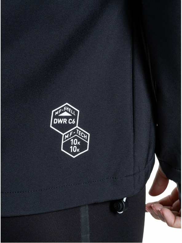 Meatfly Meatfly ženska softshell jakna Zaja Logo Crna | Crna | Veličina