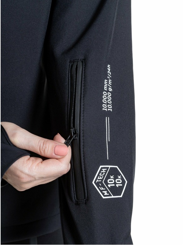 Meatfly Meatfly ženska softshell jakna Zaja Logo Crna | Crna | Veličina